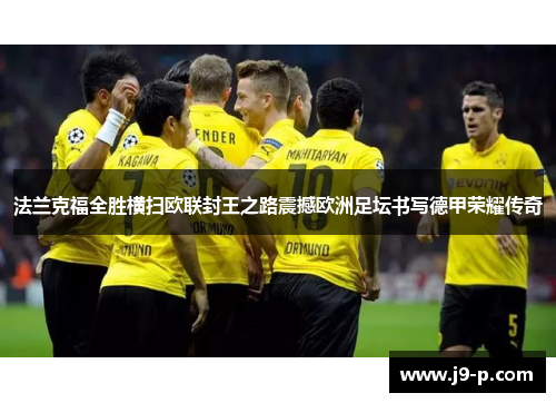 法兰克福全胜横扫欧联封王之路震撼欧洲足坛书写德甲荣耀传奇 法兰克福全胜横扫欧联封王之路震撼欧洲足坛书写德甲荣耀传奇